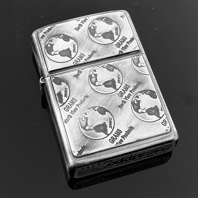NVP Sterling Silver World Gramsy Zippo – NVP North View Products®
