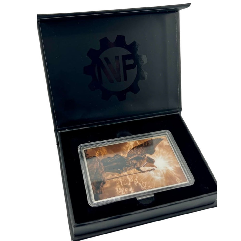 
                  
                    Load image into Gallery viewer, The Archangel of Destiny Silver Card
                  
                