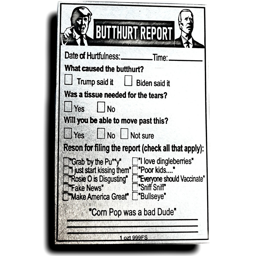 Butthurt Report Card V1