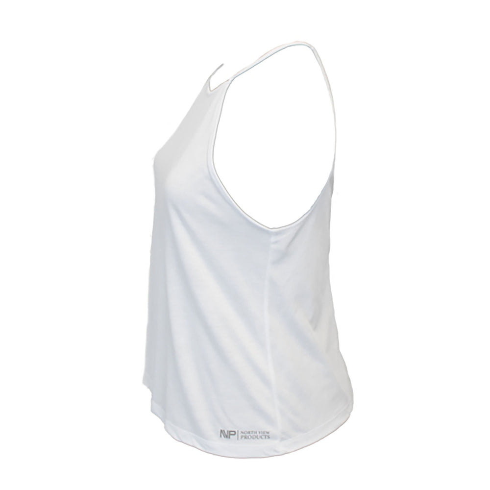Silver Tag Racer Back (White)
