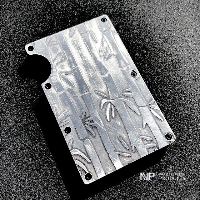 NVP North View Products Silver Bamboo Minimalist Wallet