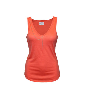 
                  
                    Load image into Gallery viewer, Silver Tag V Neck (Salmon)
                  
                